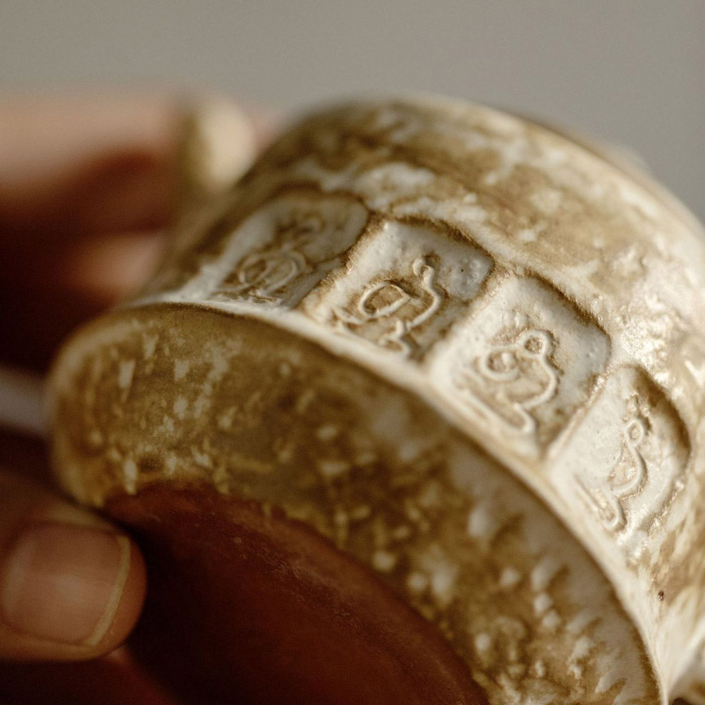 Dunhuang Bronze-Green Gosu Glazed Handheld Teapot - Rouseclay