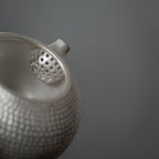 Silver-Gilded Hammered Longdan Teapot - Rouseclay