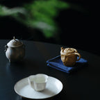 Hand-Pinched Golden-Speckled Zisha Clay Yixing Teapot - Rouseclay