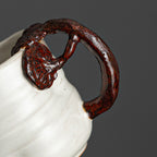 Hand-Sculpted Organic Lingzhi Mushroom Shape Coffee Mug by Master Song - Rouseclay