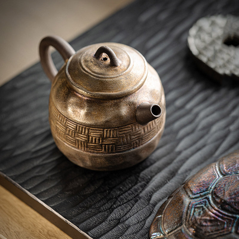 White Clay Hand-Painted Orchid Teapot - Rouseclay