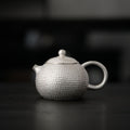 Silver-Gilded Hammered Longdan Teapot - Rouseclay