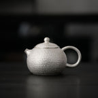 Silver-Gilded Hammered Longdan Teapot - Rouseclay