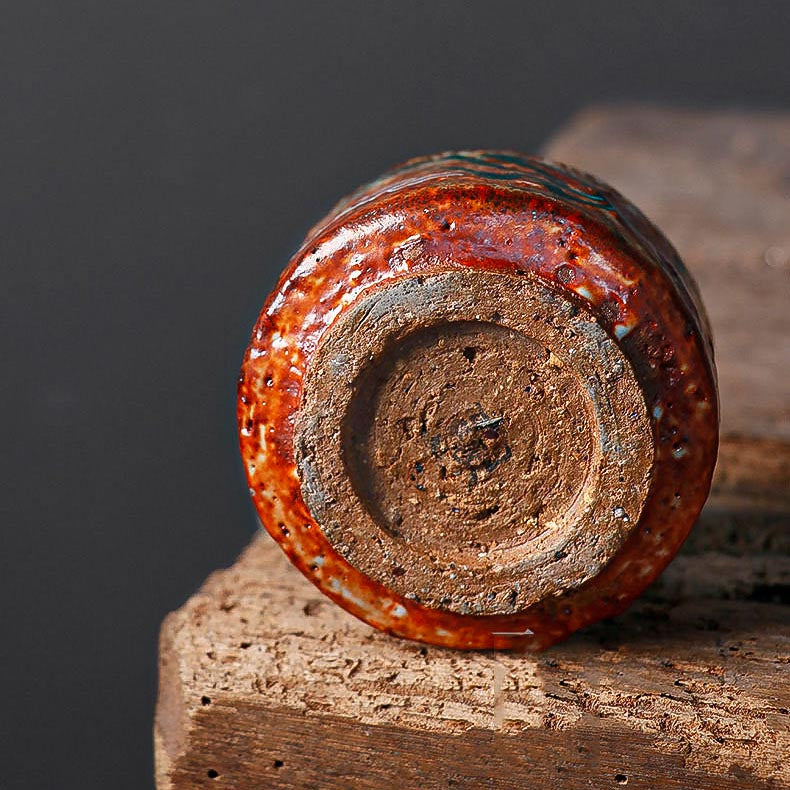 Flying Apsaras Dunhuang Murals Hand-Thrown Tea Cup - Rouseclay