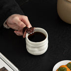 Hand-Sculpted Organic Lingzhi Mushroom Shape Coffee Mug by Master Song - Rouseclay