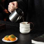 Hand-Sculpted Organic Lingzhi Mushroom Shape Coffee Mug by Master Song - Rouseclay