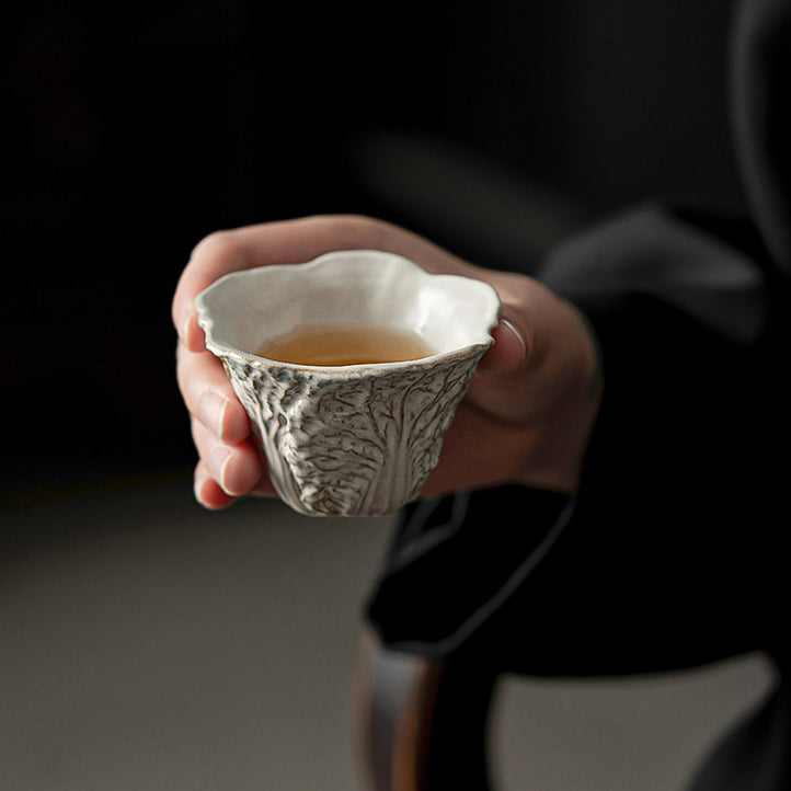 Cabbage Sculpted Cup Handcrafted by Master Su - Rouseclay