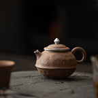 Dunhuang Aged Rock Clay Coarse Pottery Teapot Handcrafted - Rouseclay