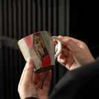 Hand-Faceted Coffee Mug in Dunhuang Color Palette - Rouseclay