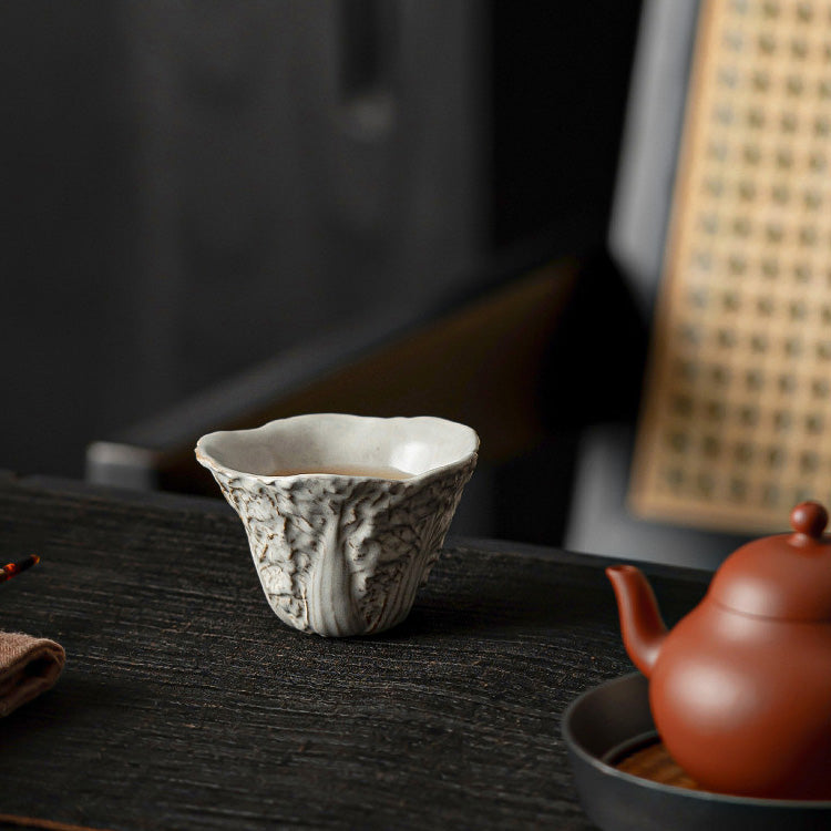 Cabbage Sculpted Cup Handcrafted by Master Su - Rouseclay