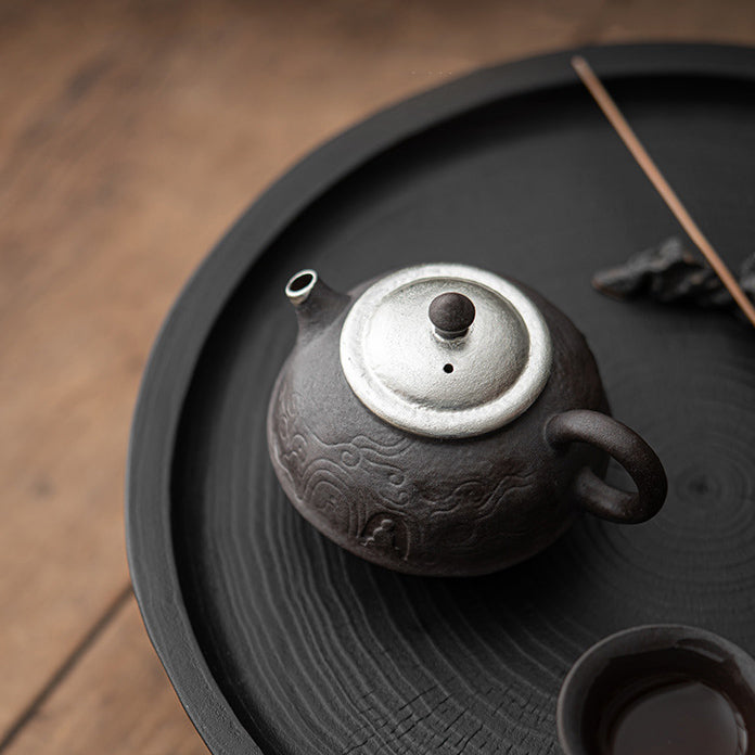 Dunhuang Handcrafted Coarse Pottery Teapot - Rouseclay