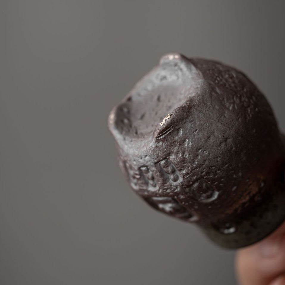 Dunhuang Primitive Coarse Clay Stem TeaCup - Rouseclay