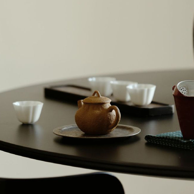 Golden-Flecked Zisha Clay Fully Handcrafted Teapot - Rouseclay