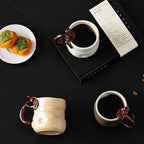 Hand-Sculpted Organic Lingzhi Mushroom Shape Coffee Mug by Master Song - Rouseclay