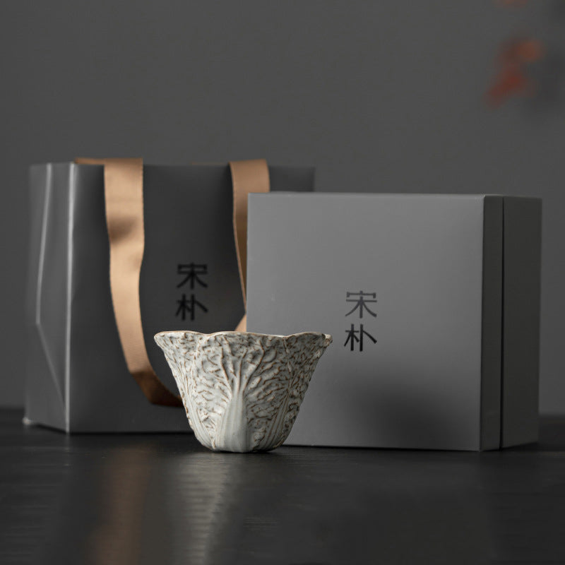 Cabbage Sculpted Cup Handcrafted by Master Su - Rouseclay