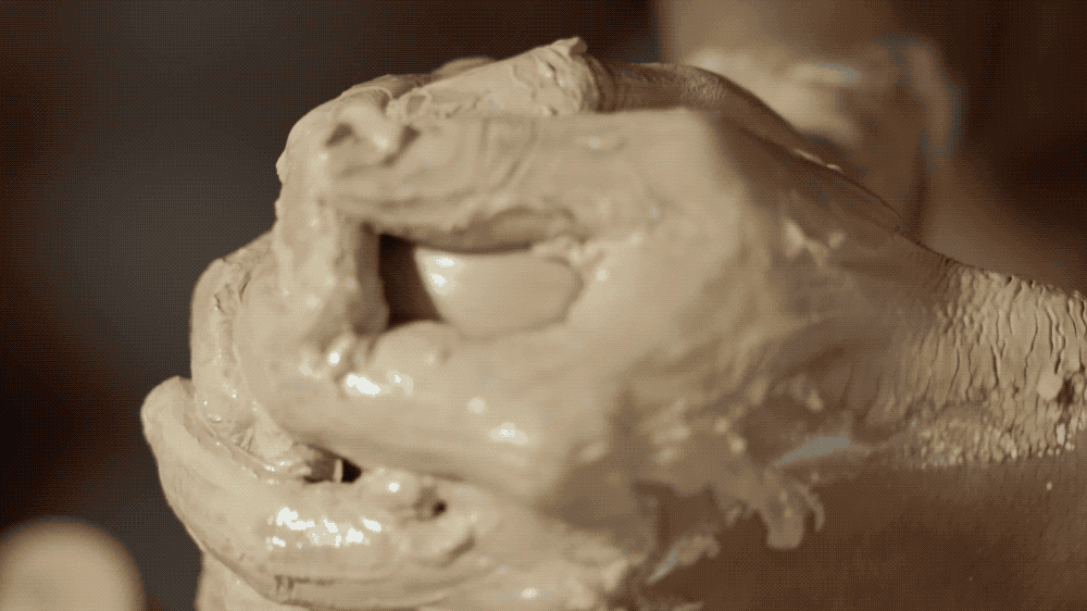 handmade ceramic teacup throwing and trimming process pottery wheel artisan crafting chinese tea cup