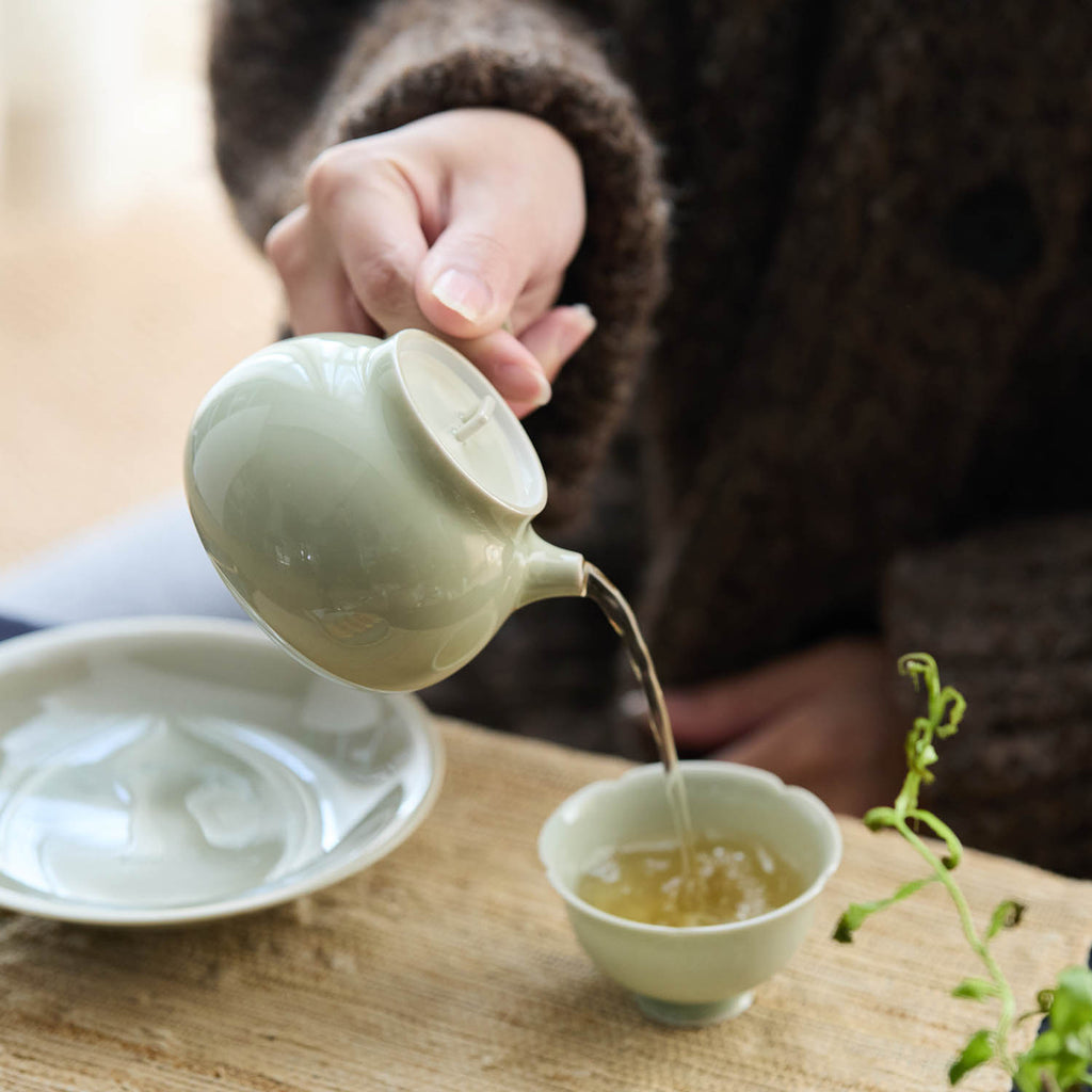 Kyusu Gongfu Teapot used for gongfu tea brewing