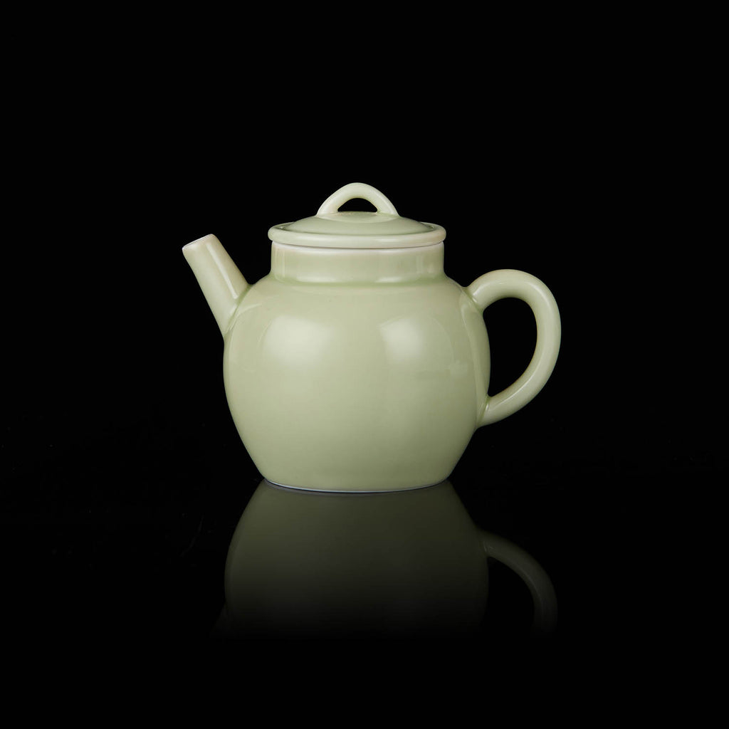 Ou Celadon Tang-Style Short-Spout Gongfu Teapot