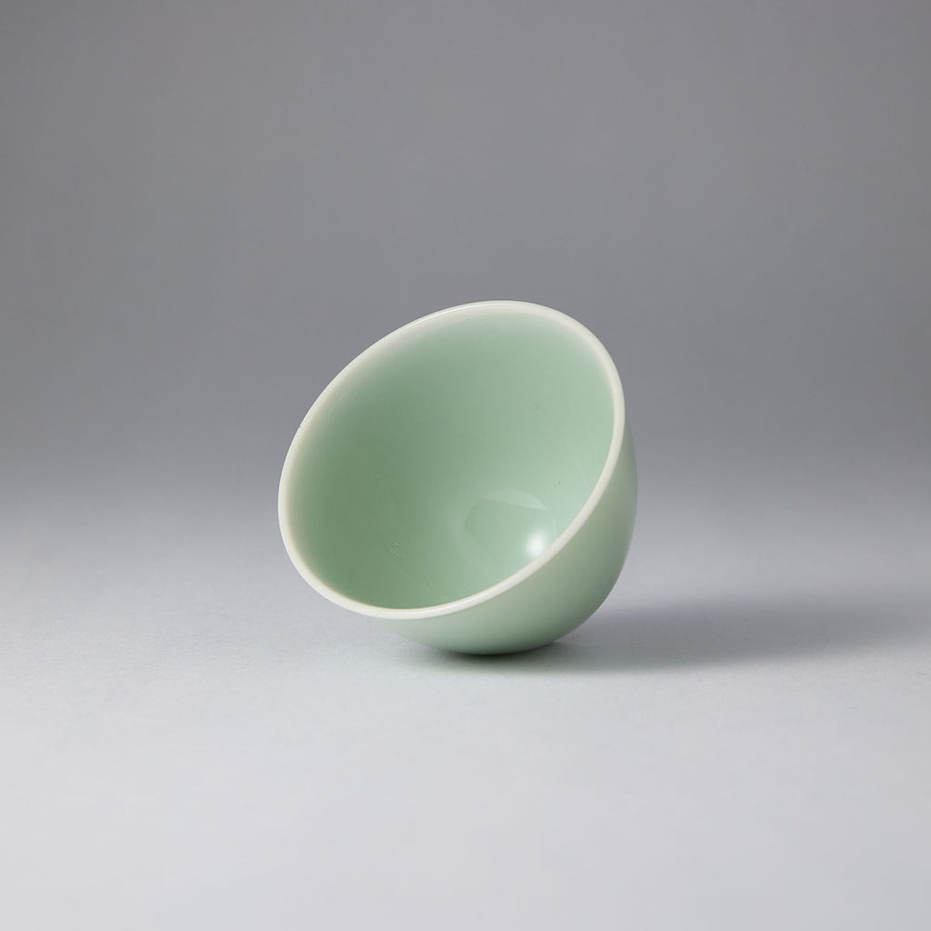 Ou Kiln JiXin Celadon Teacup glaze texture handmade Chinese ceramic teacup