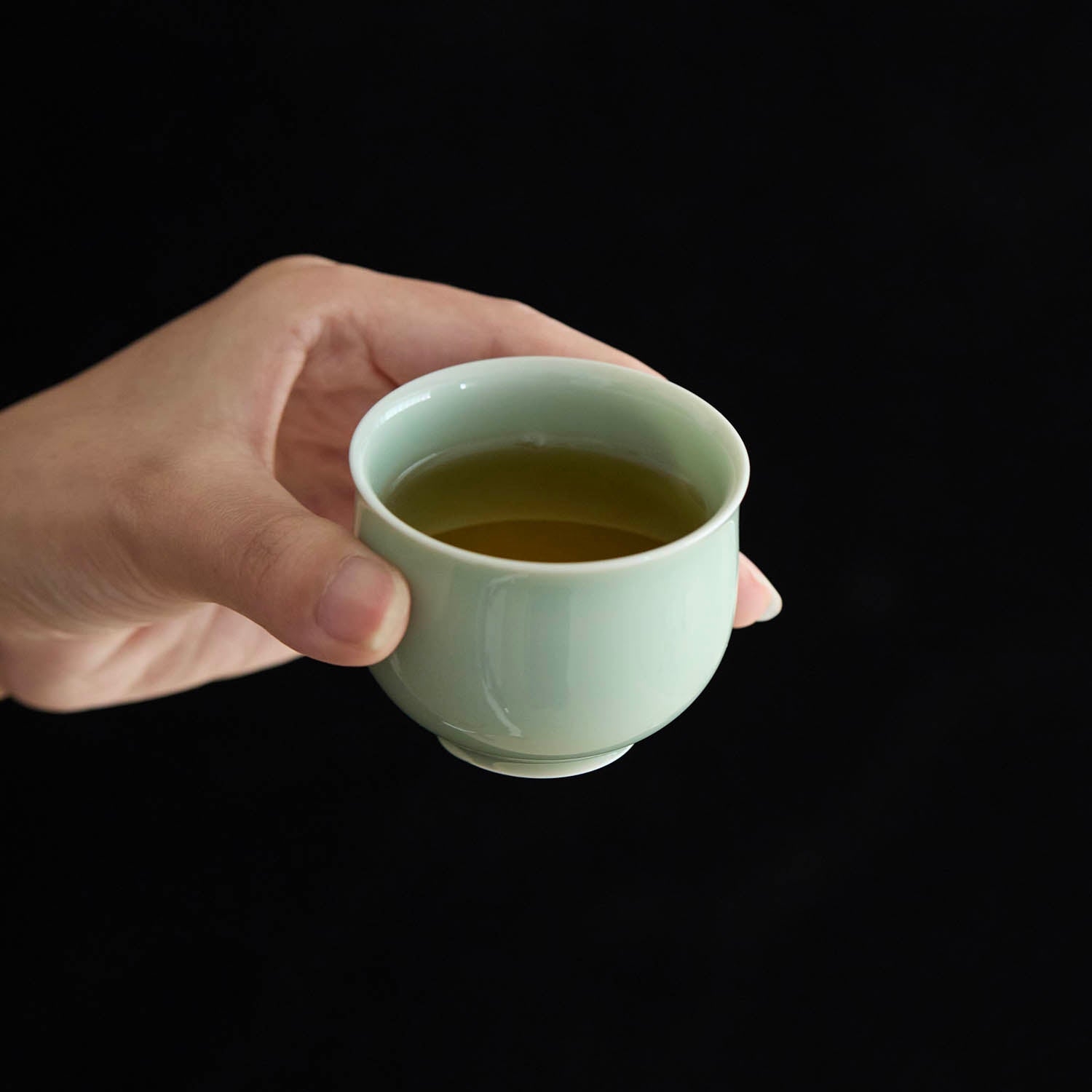 Ou Ware Celadon Arhat Handmade Chinese Tea Cup used for gongfu tea brewing3