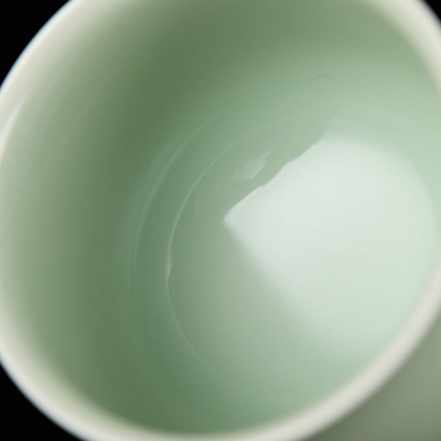 Ou Ware Celadon Arhat Handmade Chinese Tea Cup glaze texture handmade Chinese ceramic teacup2