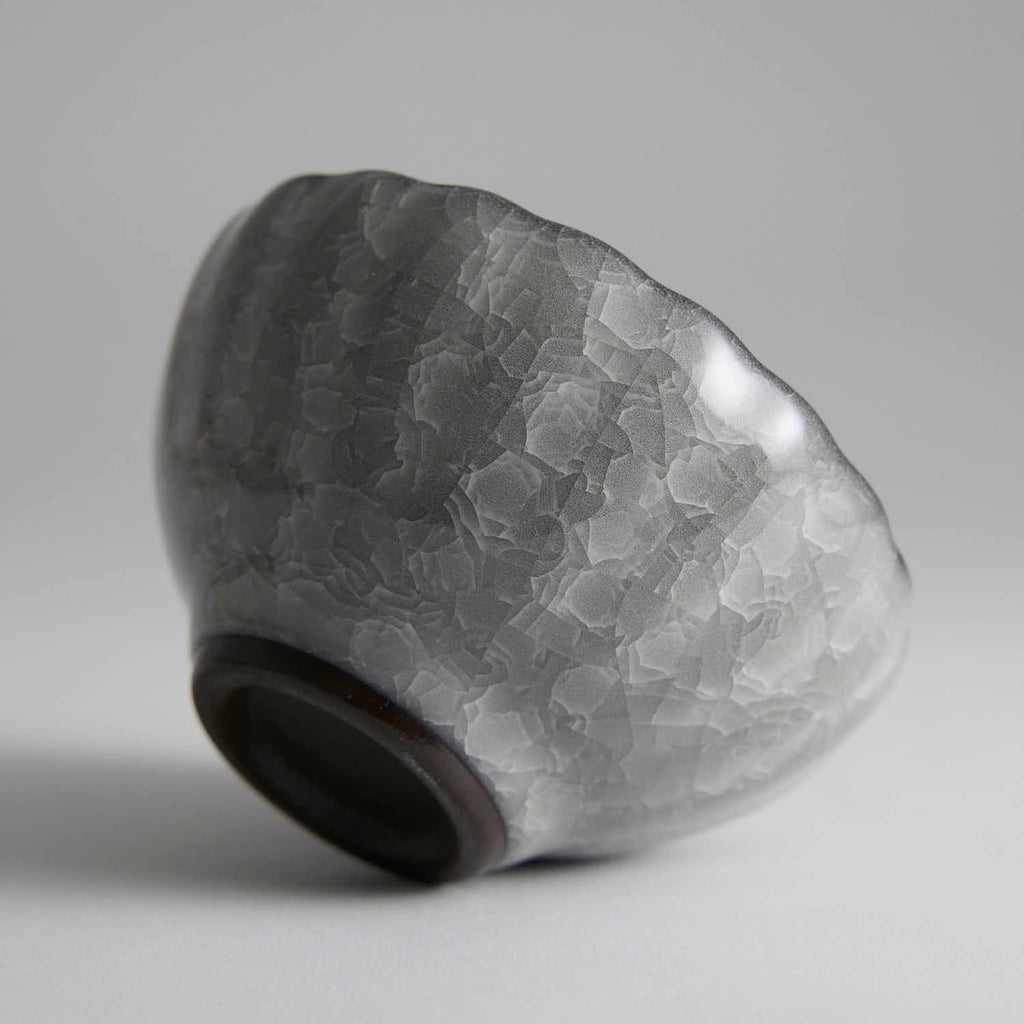 Ice-Crackle Jianzhan Tea Cup glaze texture handmade Chinese ceramic teacup