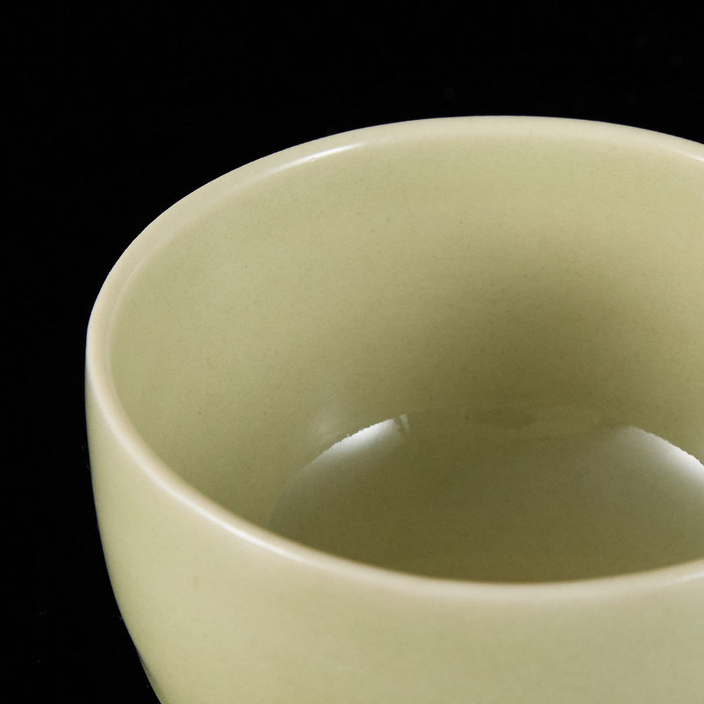 Ou Kiln Celadon Lotus Petal Handmade Cup rim detail handmade Chinese pottery