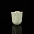 Ou Kiln Five-Petal Blossom Rim Celadon Teacup handmade Chinese ceramic gongfu teacup