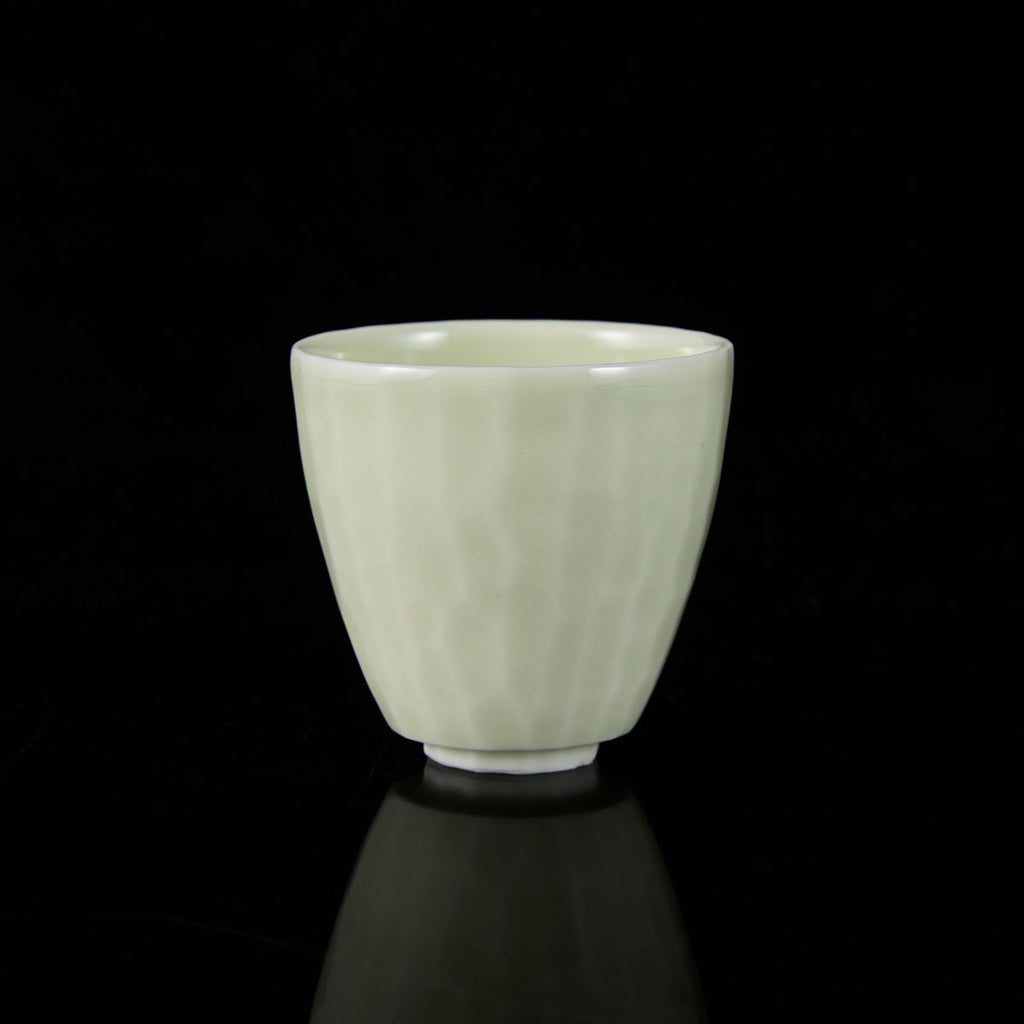 Ou Kiln Hammered Texture Celadon Teacup handmade celadon tea cup Chinese ceramic gongfu teacup