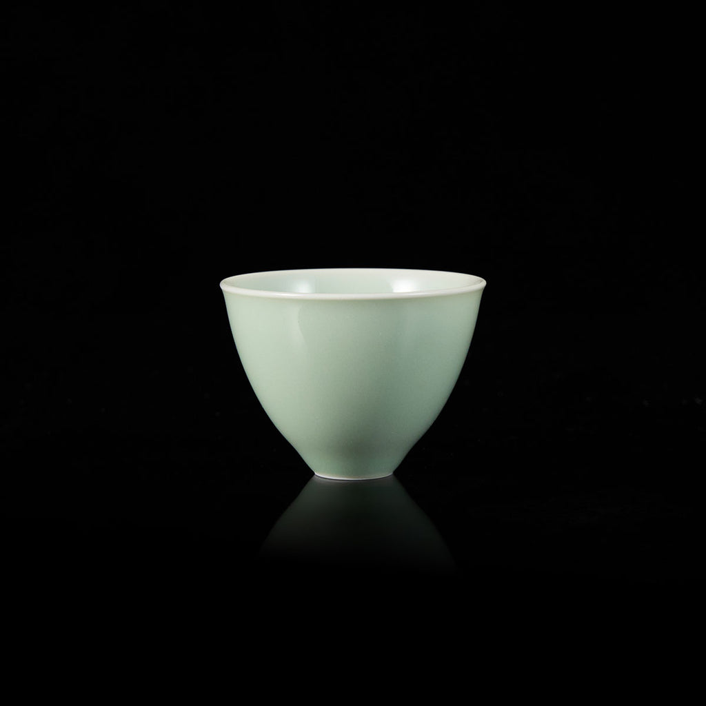 Ou Kiln JiXin Celadon Teacup handmade Chinese ceramic gongfu teacup