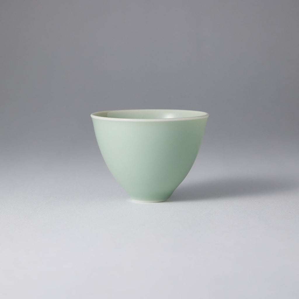 Ou Kiln JiXin Celadon Teacup glaze texture handmade Chinese ceramic teacup