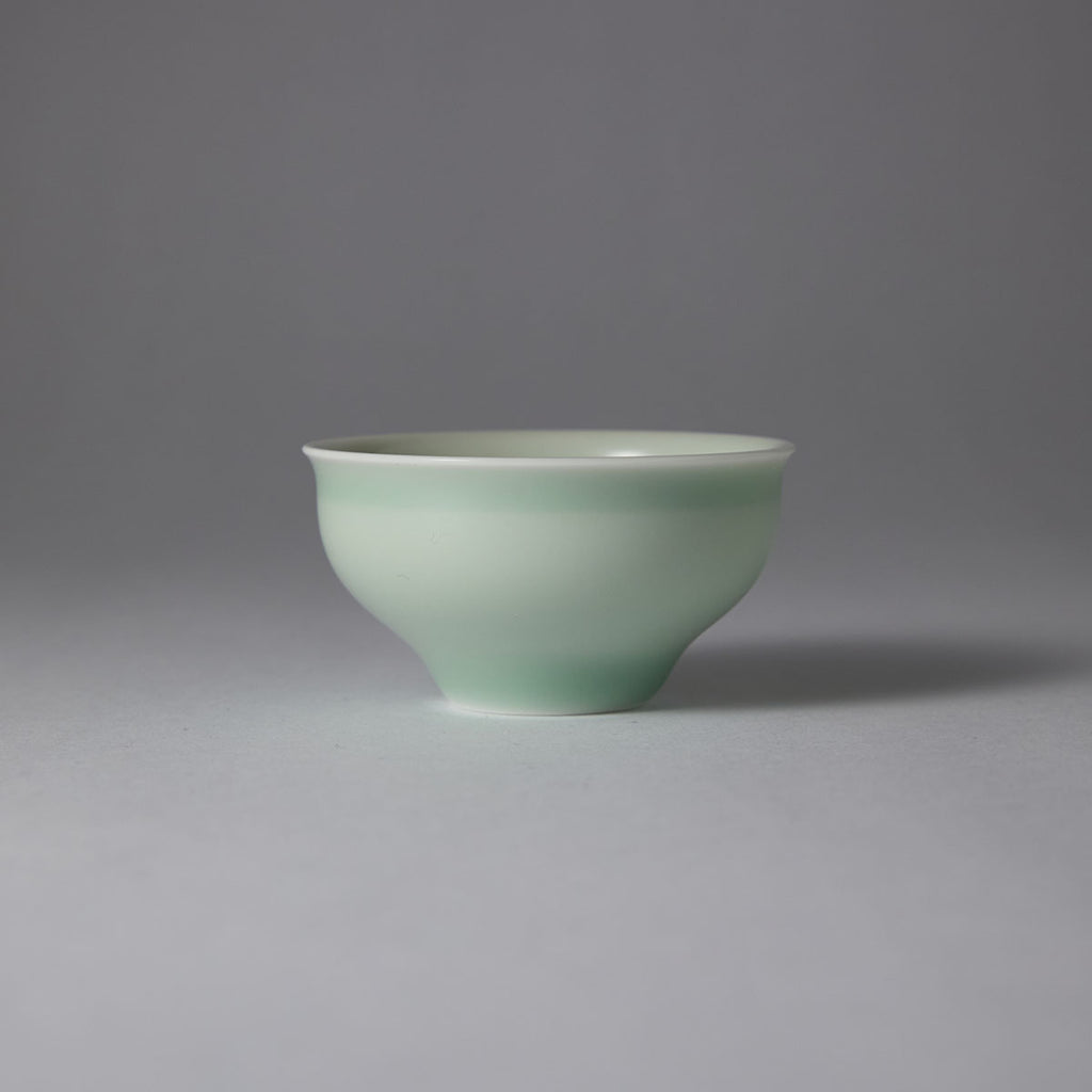 Ou Kiln Open Rim Celadon Teacup studio celadon ceramic tea cup collector piece