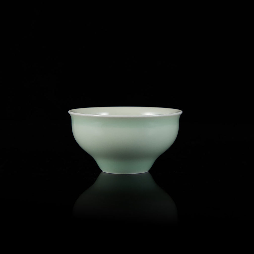 Ou Kiln Open Rim Celadon Teacup handmade Chinese ceramic gongfu teacup