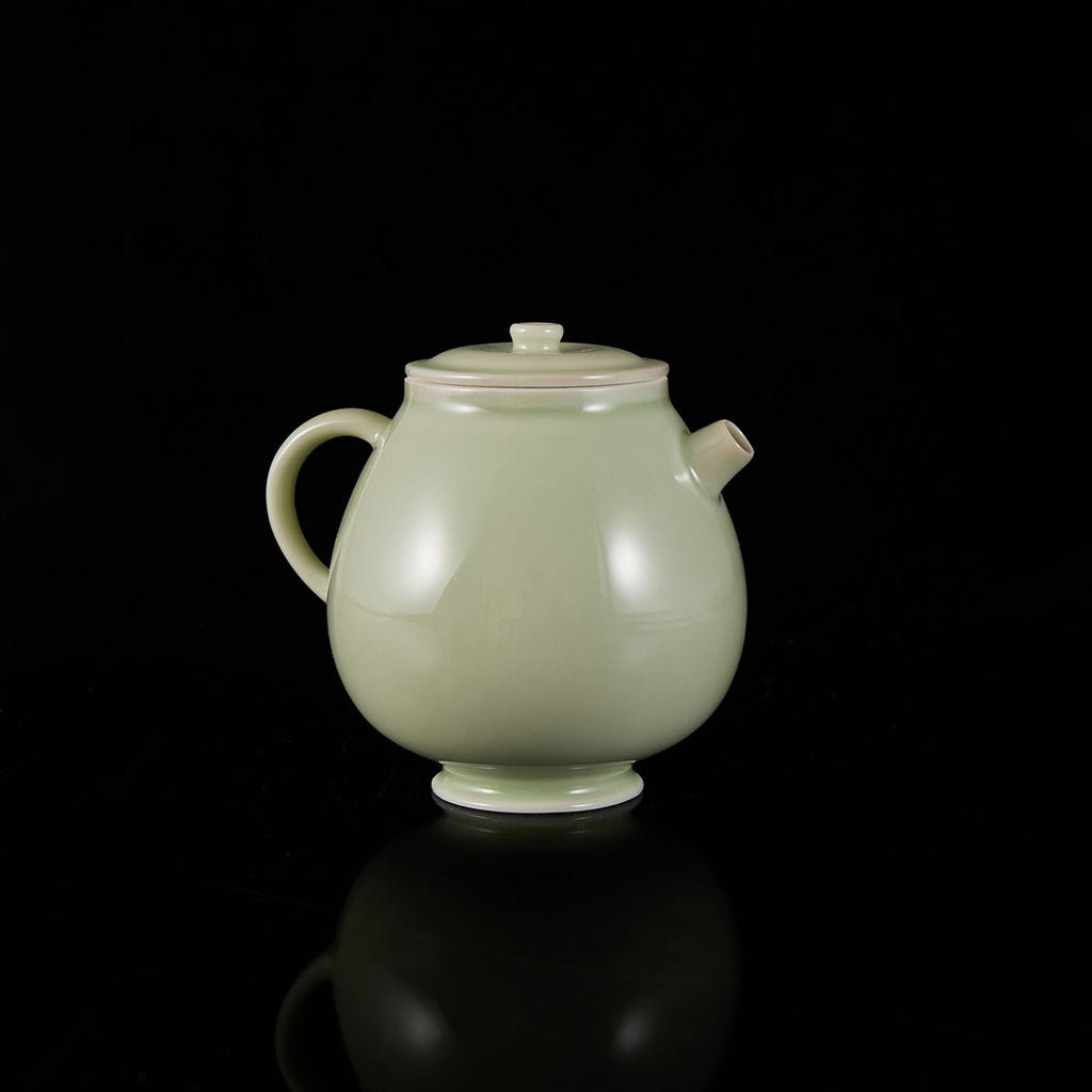 Ou Kiln Short Spout Celadon Chinese Teapot studio celadon ceramic tea cup collector piece