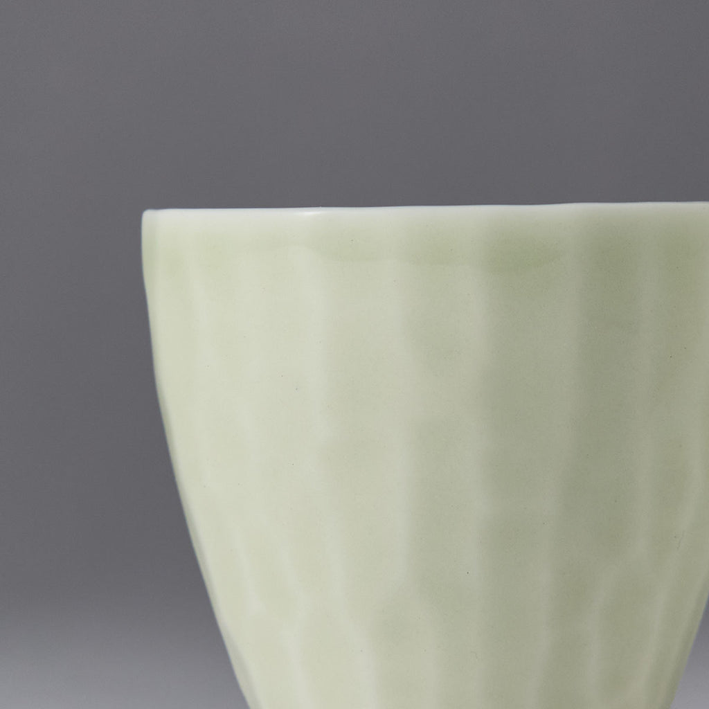 Ou Kiln Hammered Texture Celadon Teacup celadon glaze texture handmade Chinese ceramic teacup