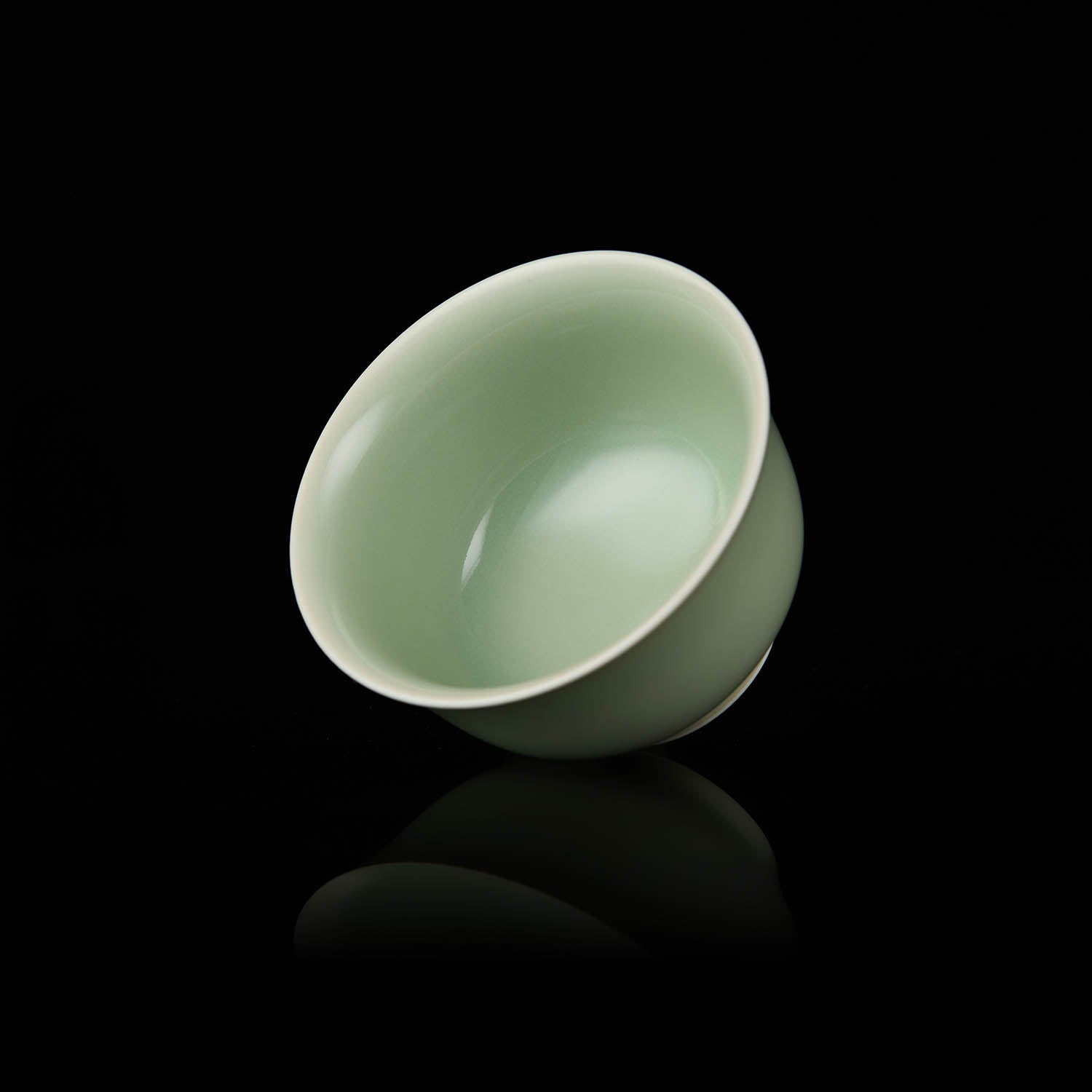  Yongle Style Press-Hand Handmade Chinese Tea Cup spout detail handmade Chinese pottery