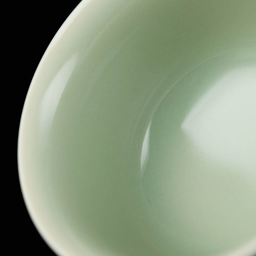 Yongle Style Press-Hand Handmade Chinese Tea Cup glaze texture handmade Chinese ceramic teacup