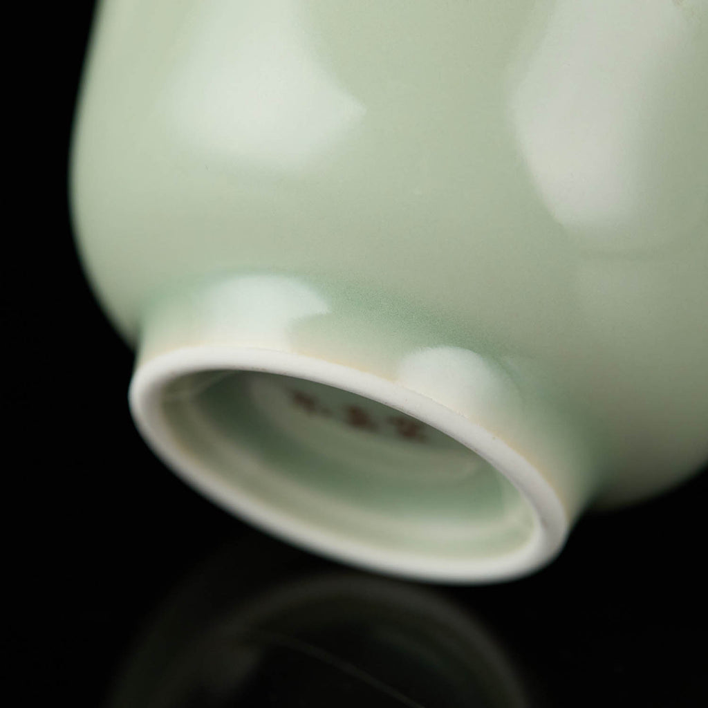 Yongle Style Press-Hand Handmade Chinese Tea Cup glaze texture handmade Chinese ceramic teacup